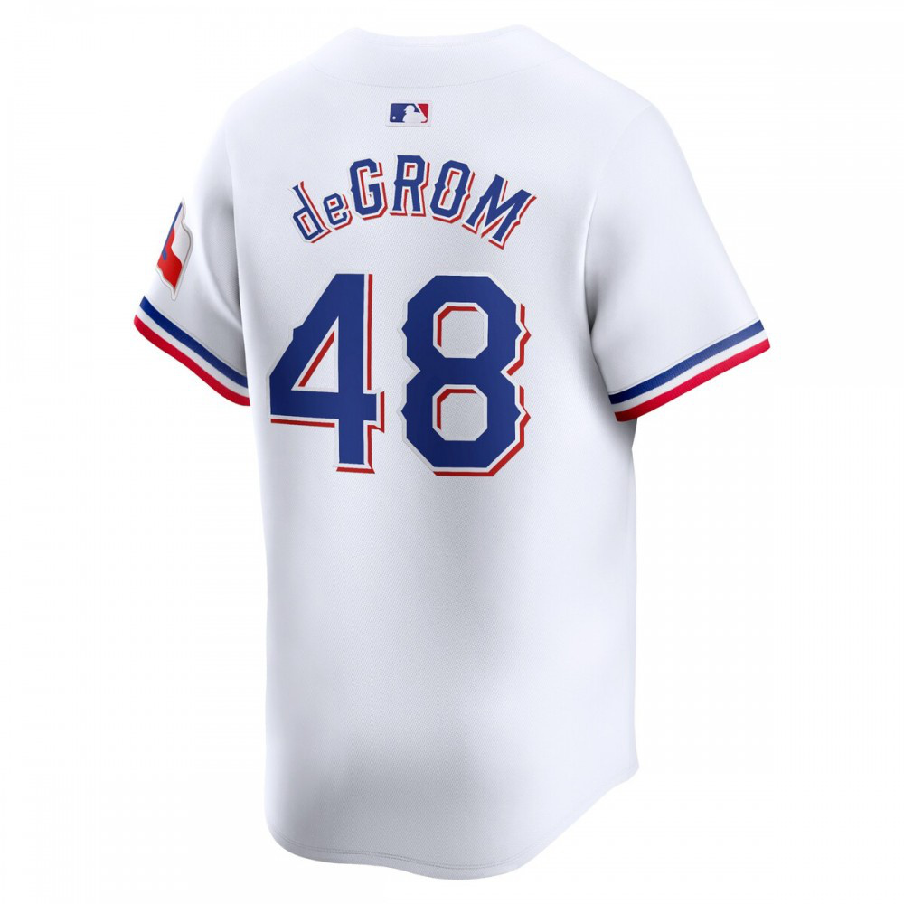 Jacob deGrom Texas Rangers Home Limited Player Jersey - White-Pro Kit Vault | Brand New 26/27 Sports Jerseys